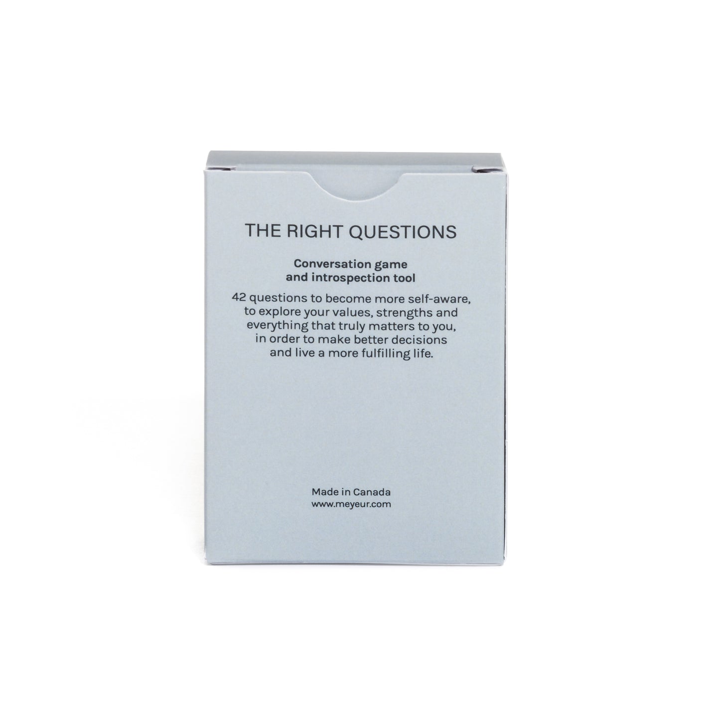 THE RIGHT QUESTIONS (self-awareness)