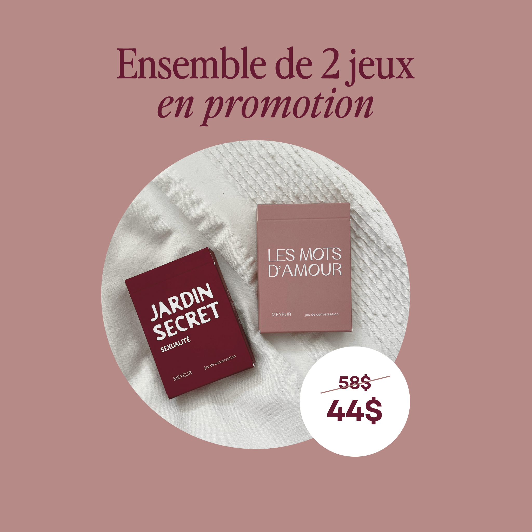 Ensemble 2 jeux pour couple